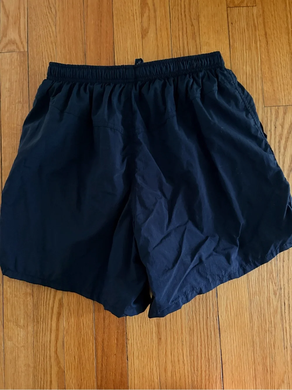 Vintage Speedo Black Swim Trunks Size M Mesh Lined Drawstring